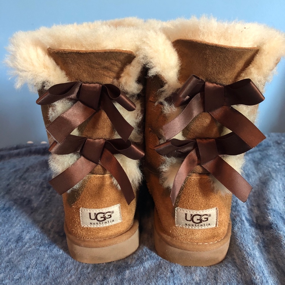 UGG Bailey Bows boots, chestnut brown